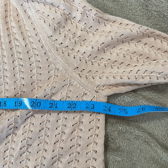 Soft Surroundings Inglis Silk‎ Blend Perforated Open Pontelle Cardagin - Picture 7 of 9